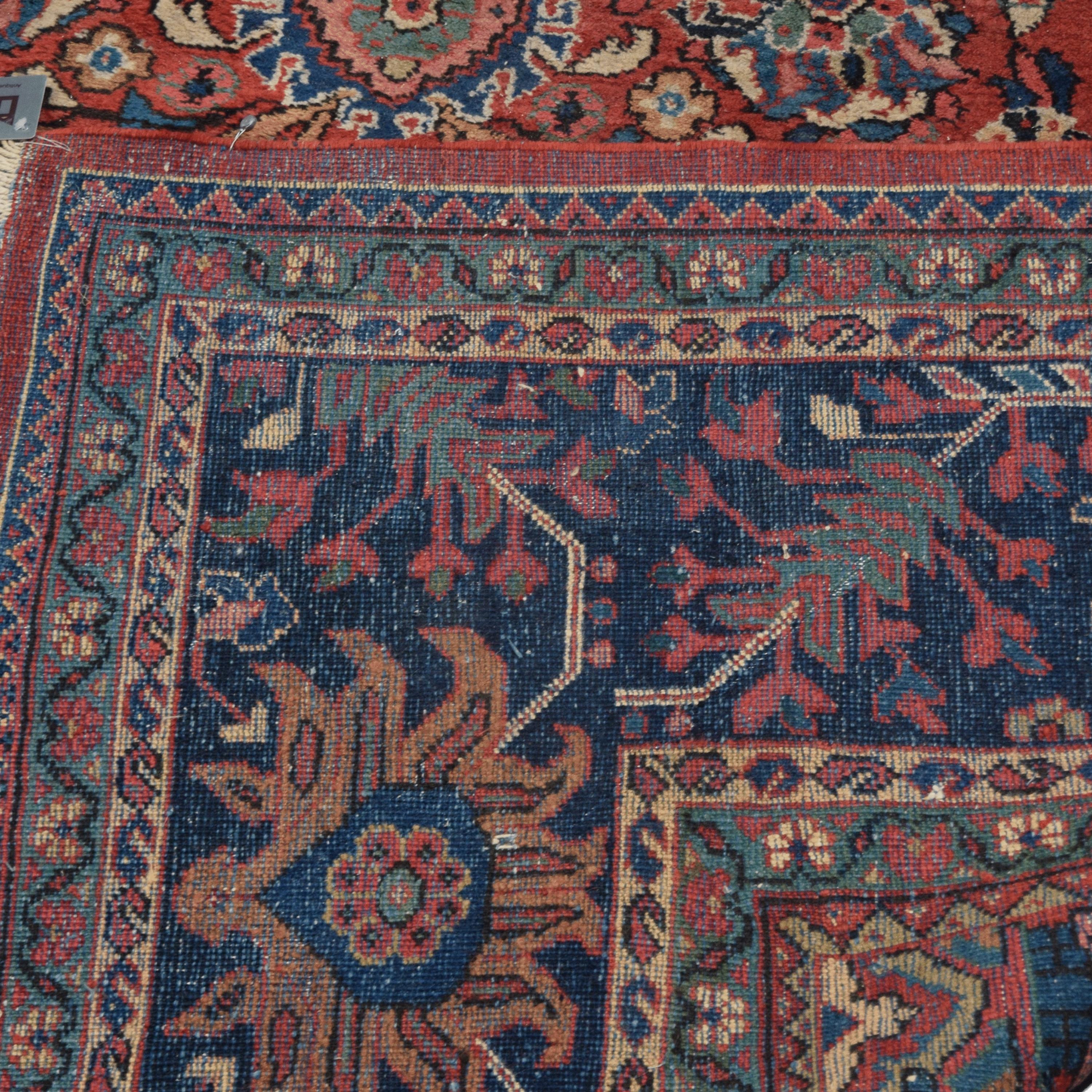 20th Century Vintage Mahal Carpet - Vintage Persian Wool Mahal Carpet, Area Rug For Sale 3