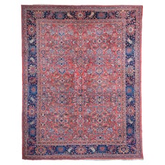 20th Century Vintage Mahal Carpet - Vintage Persian Wool Mahal Carpet, Area Rug