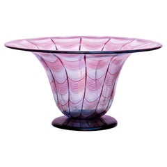 20th century Vintage Murano pink and purple glass vase