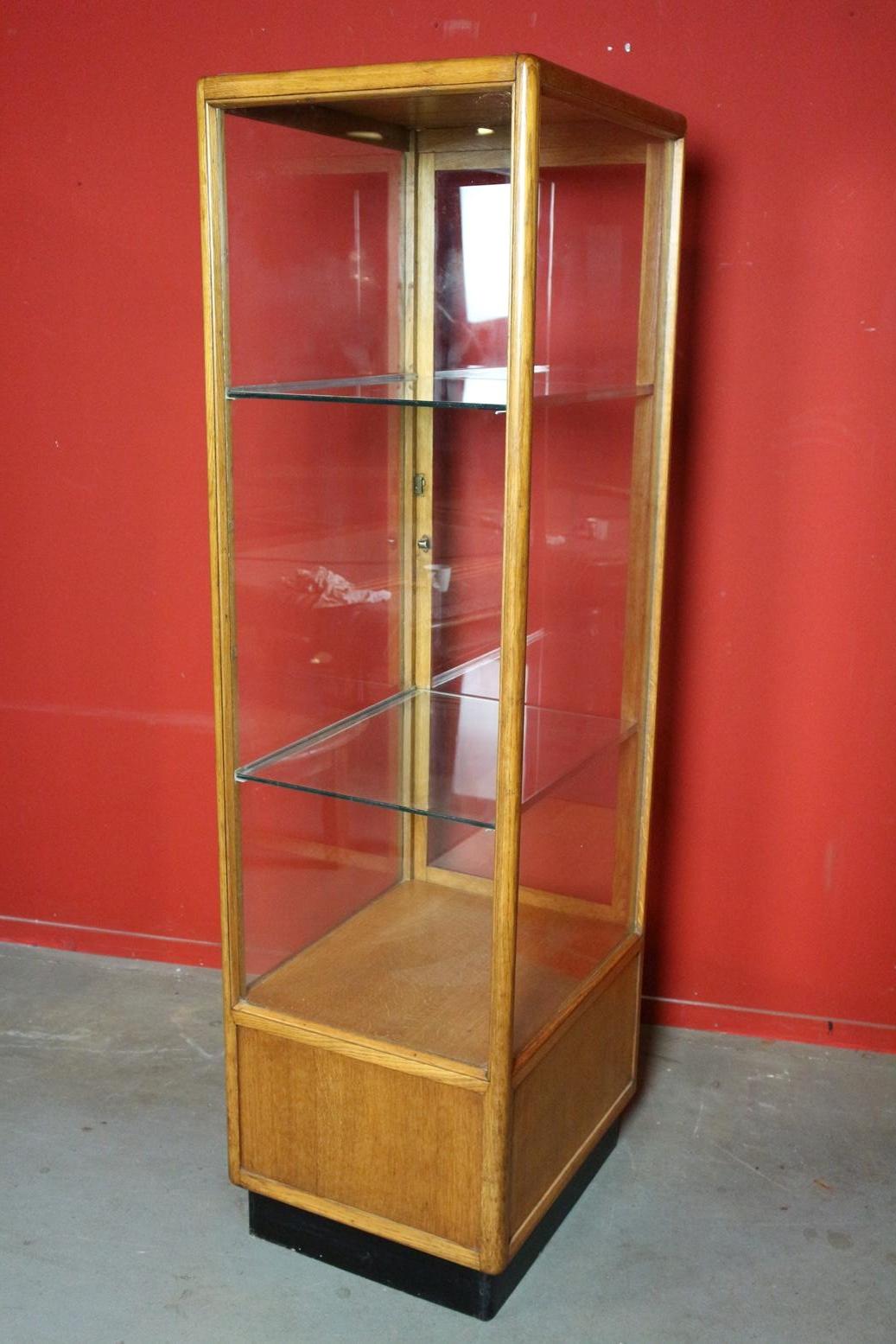 Mid-20th Century 20th Century Vintage Oak Display Cabinet