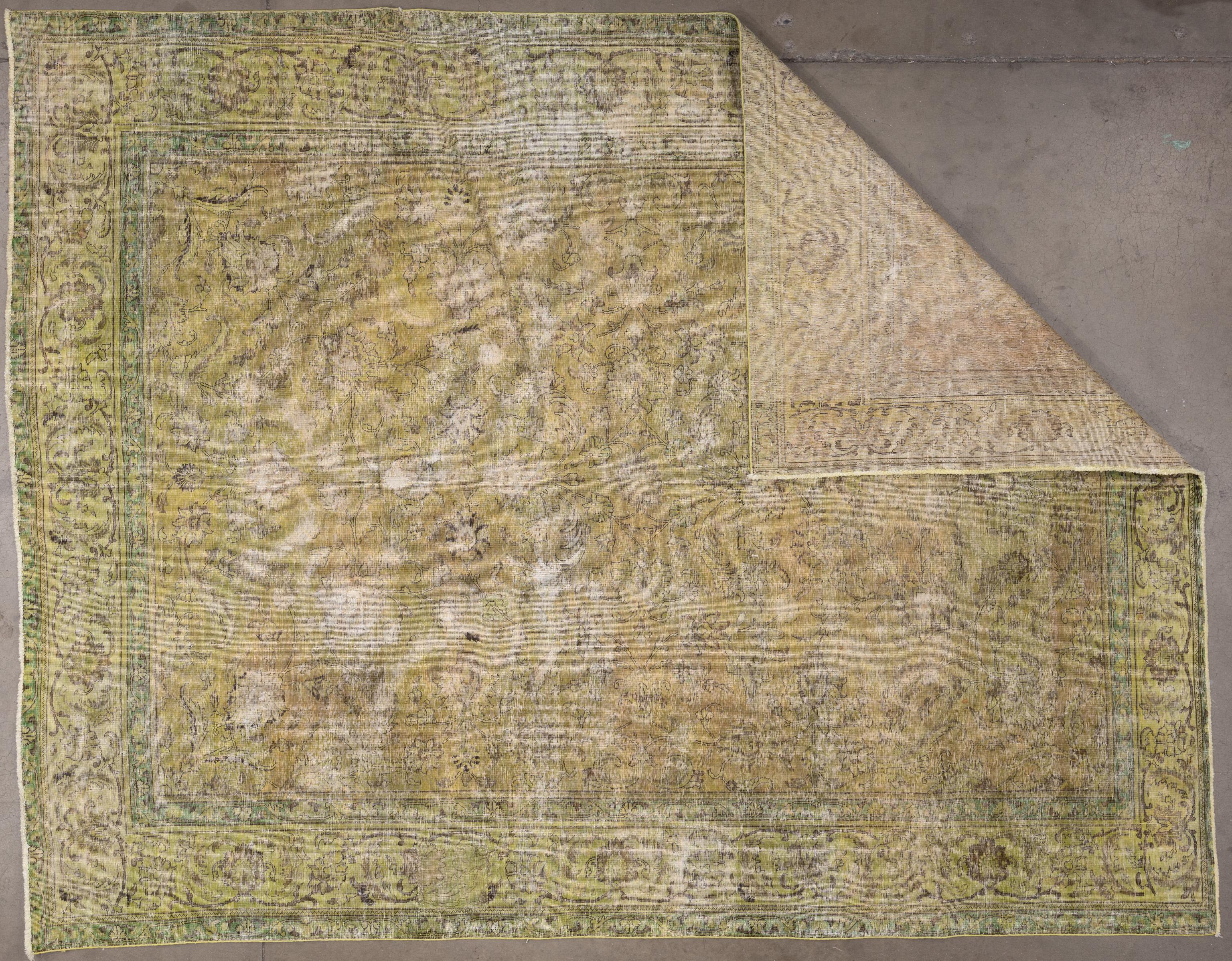 Hand-Woven 20th Century Vintage Oushak For Sale