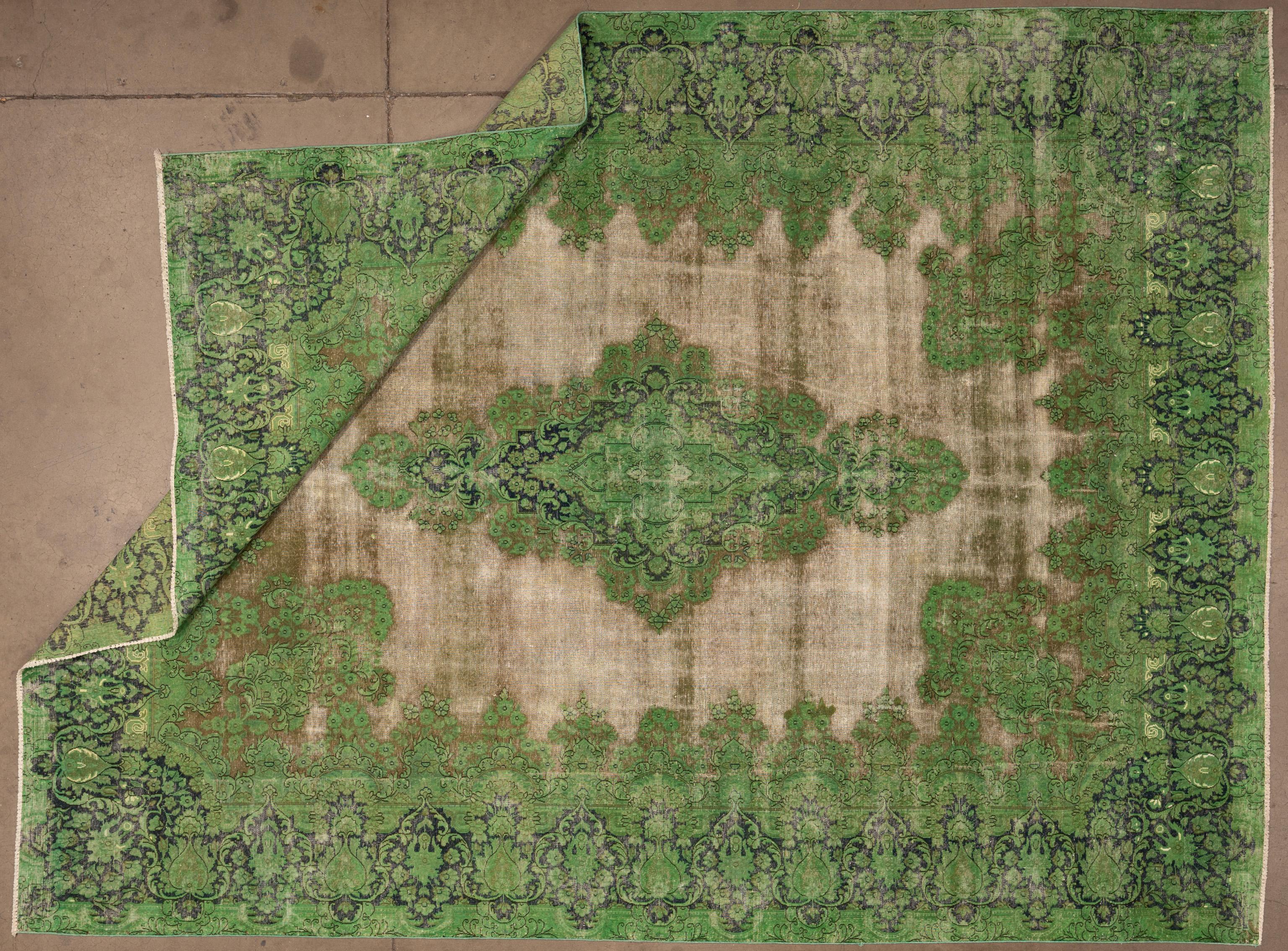 Hand-Woven 20th Century Vintage Oushak For Sale