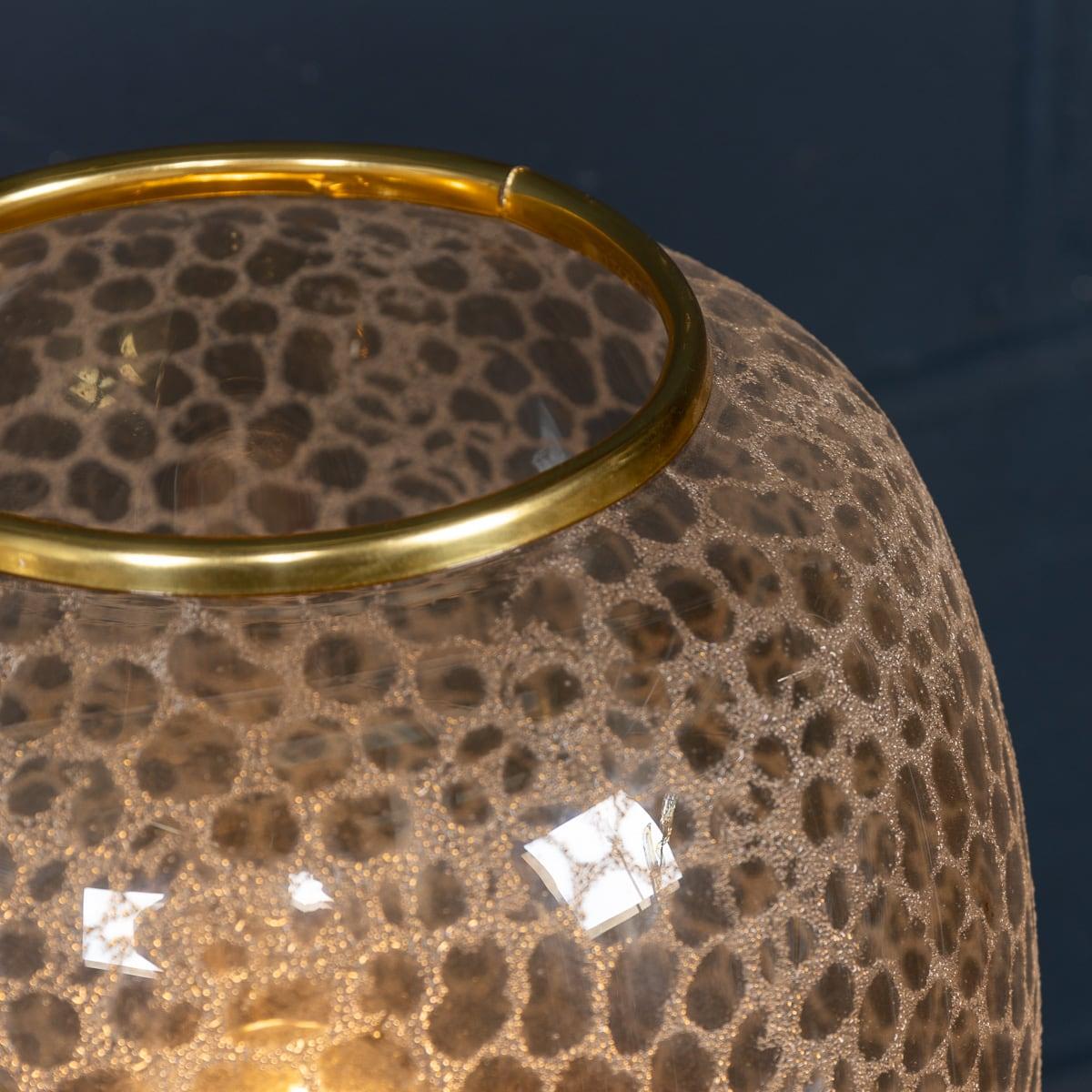 20ème siècle Vintage Paire de lampes de table en verre Murano Glass, Made In Venice, Italy 11