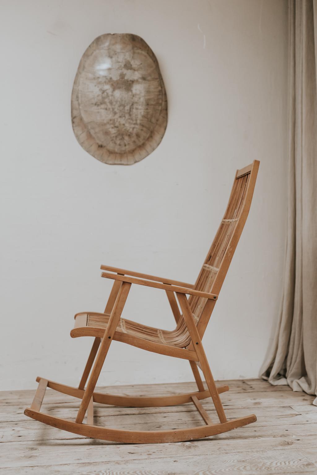 German 20th Century Vintage Rocking Chair For Sale