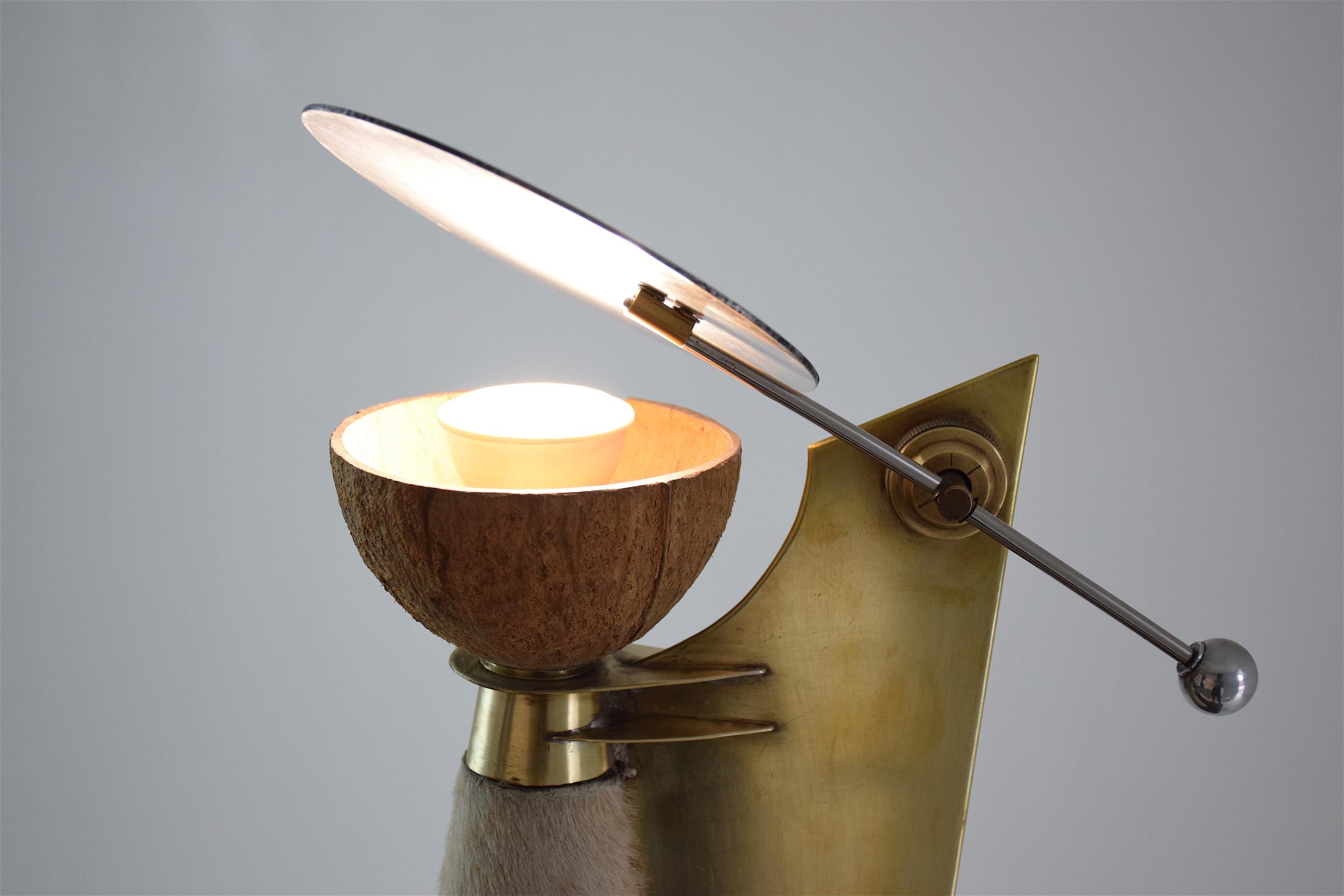 Lampe sculpturale vintage du XXe sicle par Pucci De Rossi, annes 1980 en vente 7