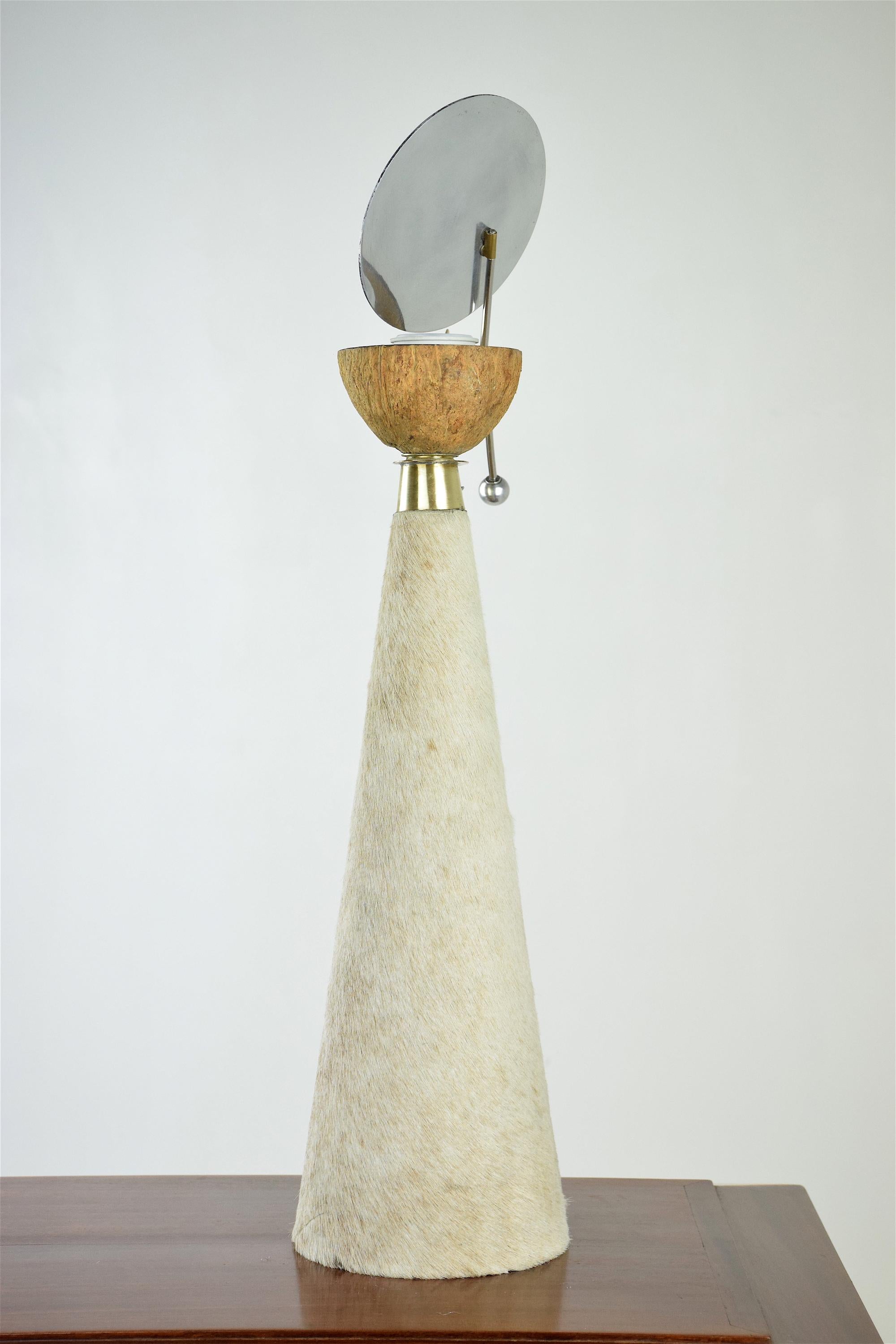 Skulpturale Vintage-Lampe des 20. Jahrhunderts von Pucci De Rossi, 1980er Jahre im Angebot 10