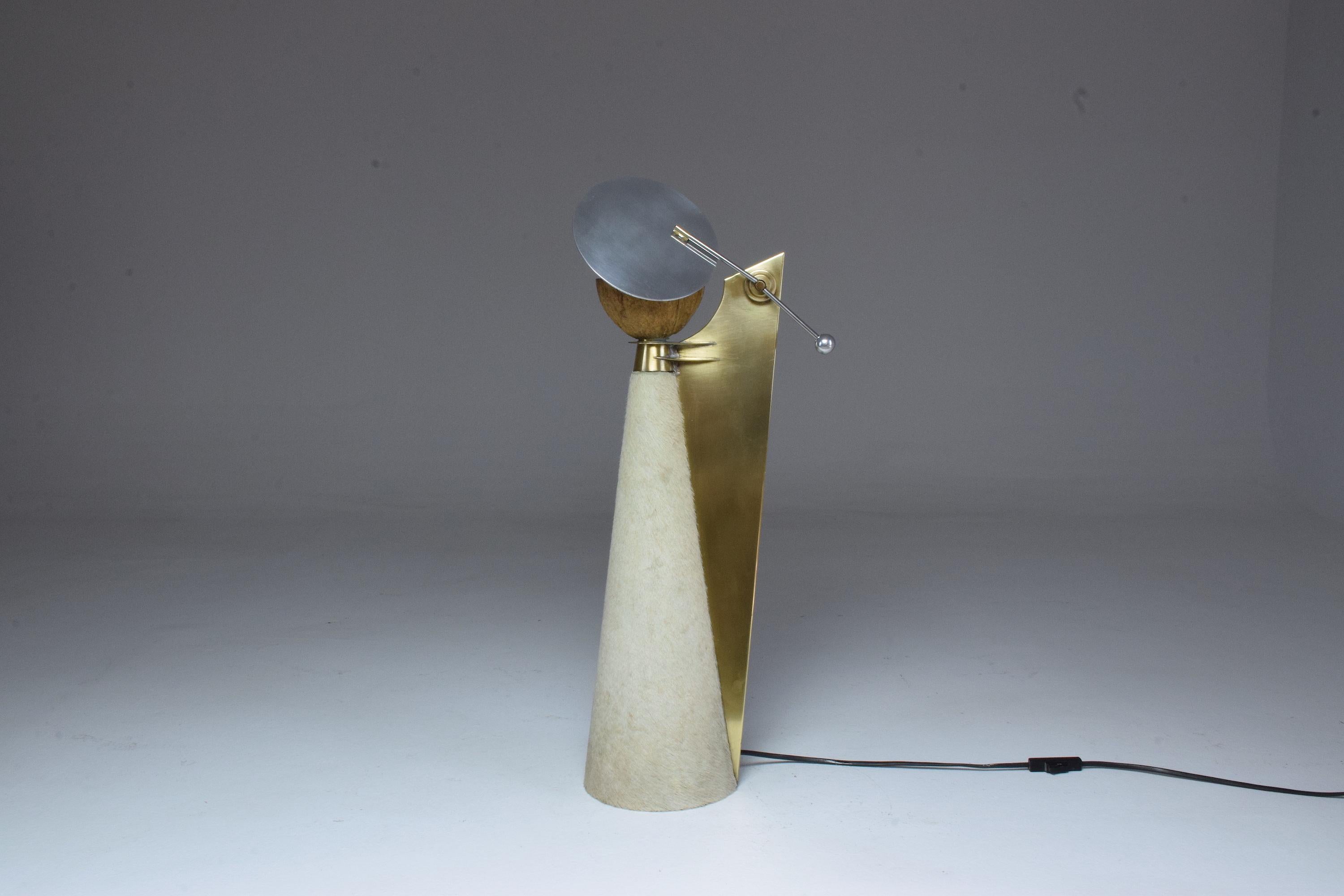 Post-Modern 20th Century Vintage Sculptural Lamp by Pucci De Rossi, 1980s For Sale