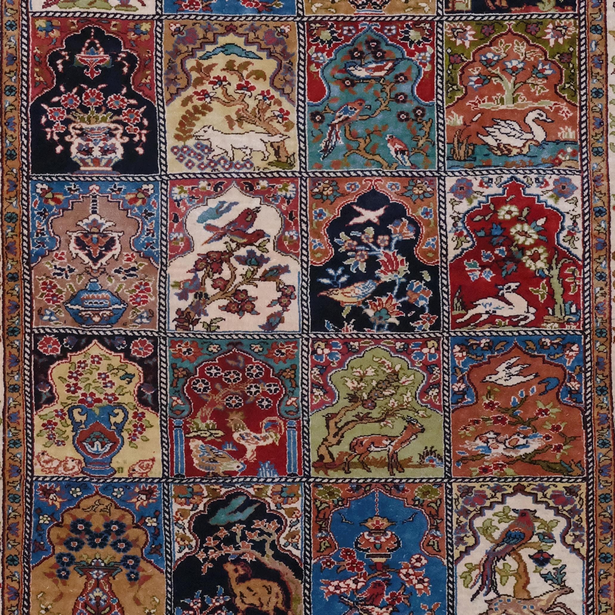 Turc Tapis de soie Kayseri Vintage du 20ème siècle en vente