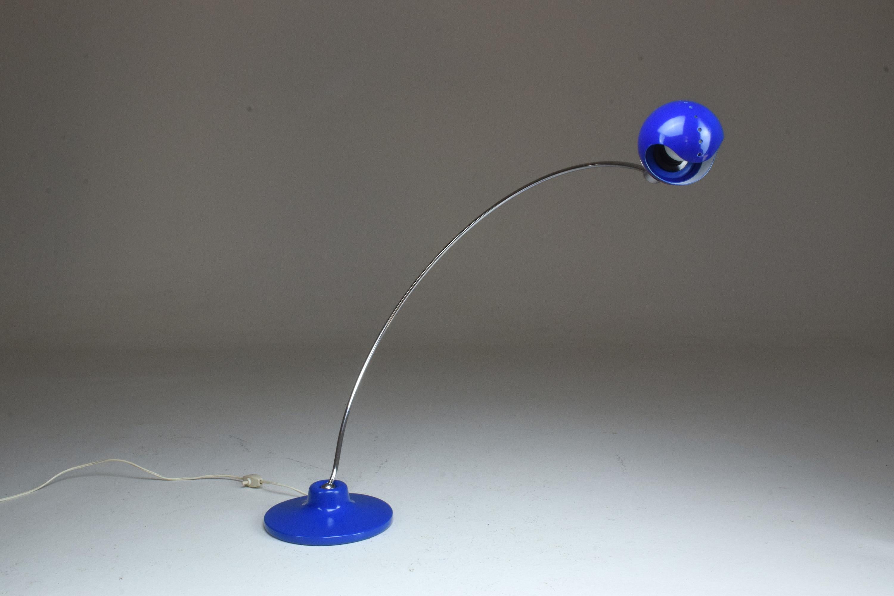 Mid-Century Modern 20th Century Tall Vintage Table Lamp Paolo Tilche Style, 1970s For Sale
