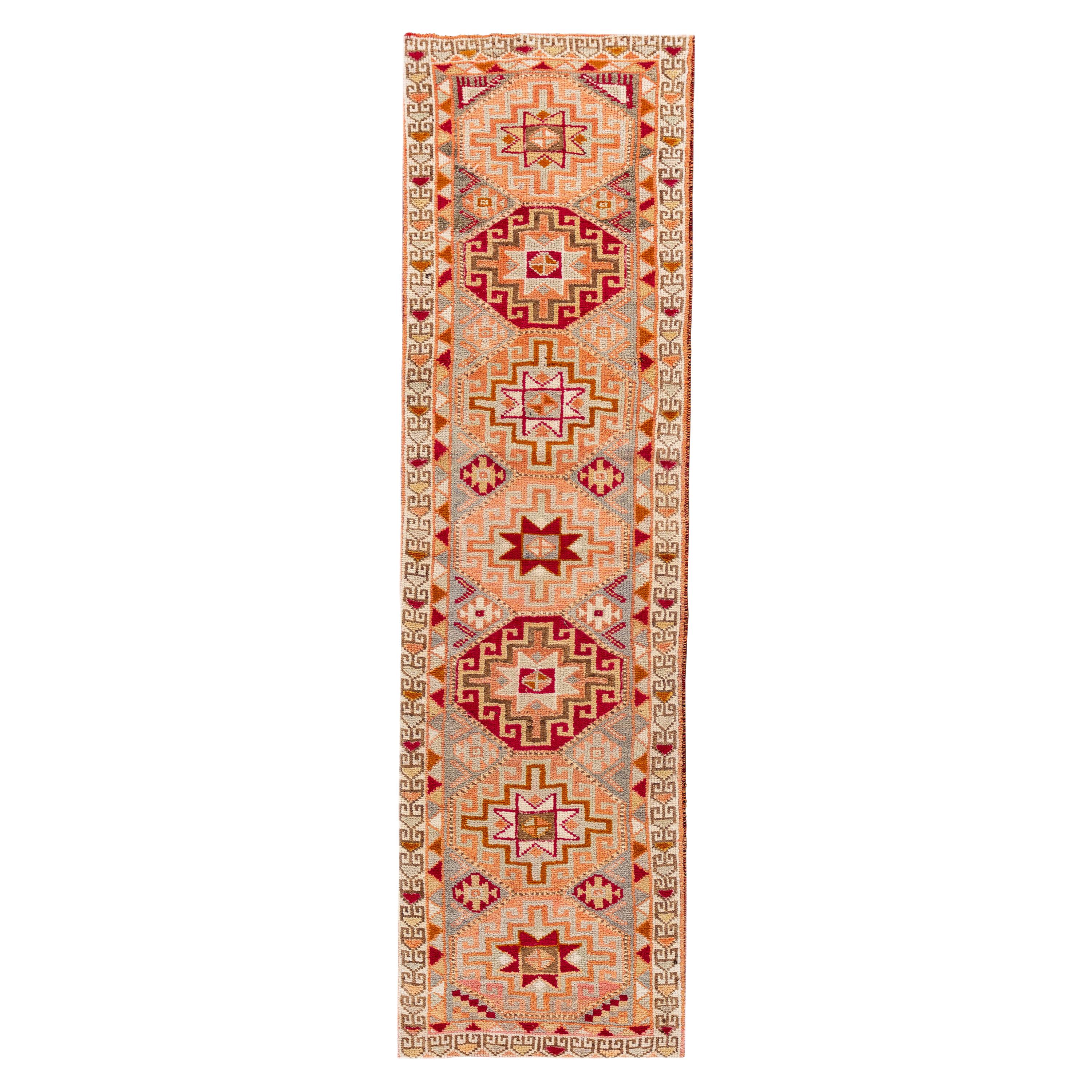 20th Century Vintage Turkish Anatolian Runner Rug, 3'1" x 10'11"