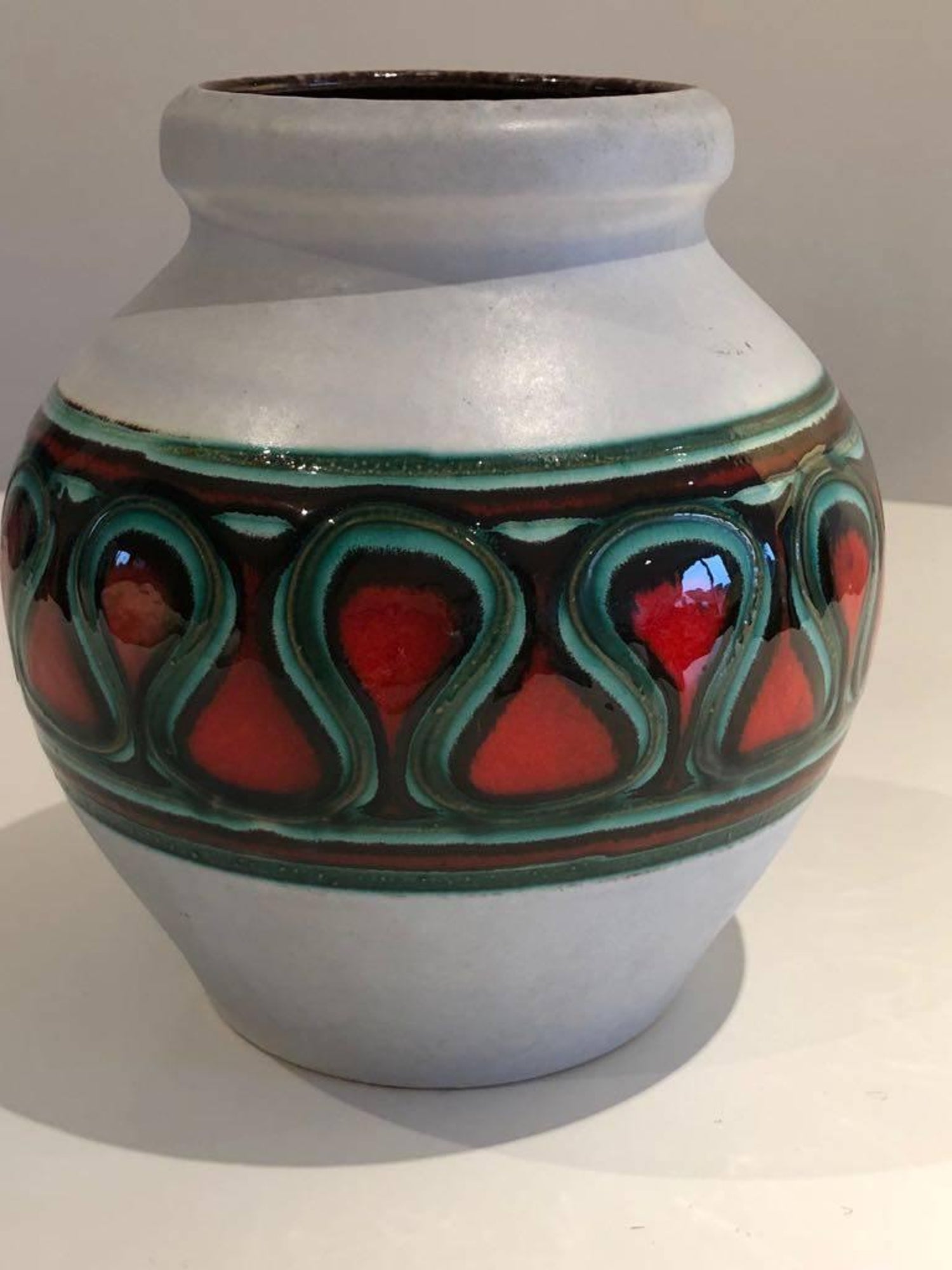 20th Century Vintage West German Bay Keramik Vase For Sale at 1stdibs