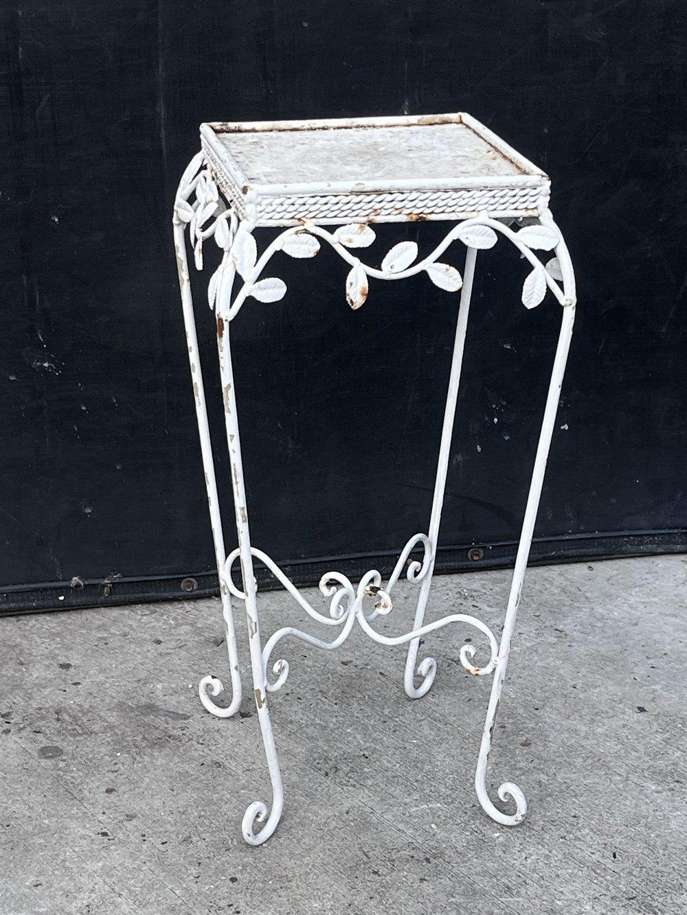 Mid-Century Modern 20th Century Vintage Wrought Iron Plant Stand