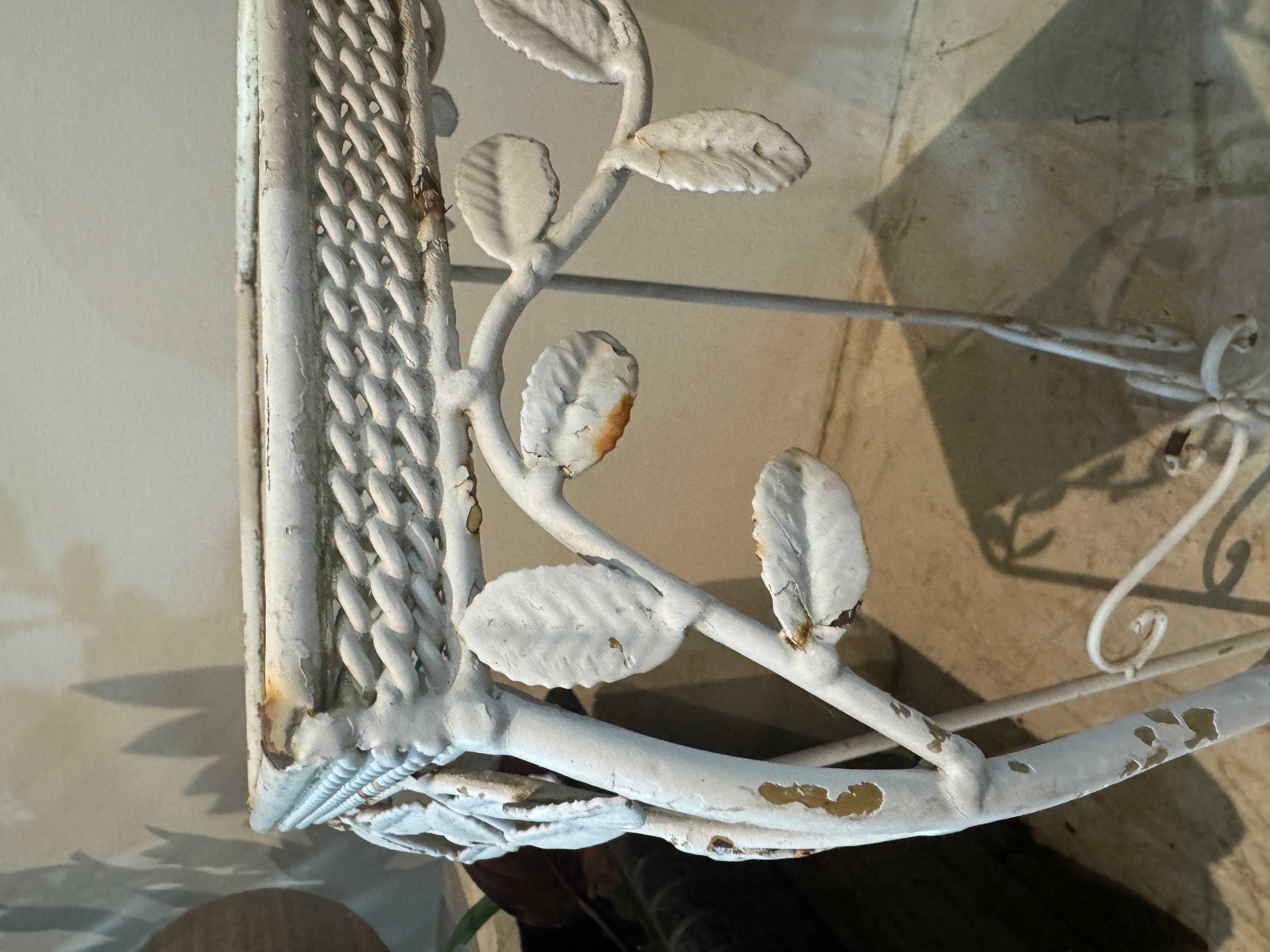Unknown 20th Century Vintage Wrought Iron Plant Stand