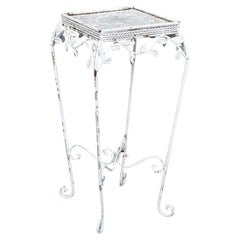 20th Century Vintage Wrought Iron Plant Stand
