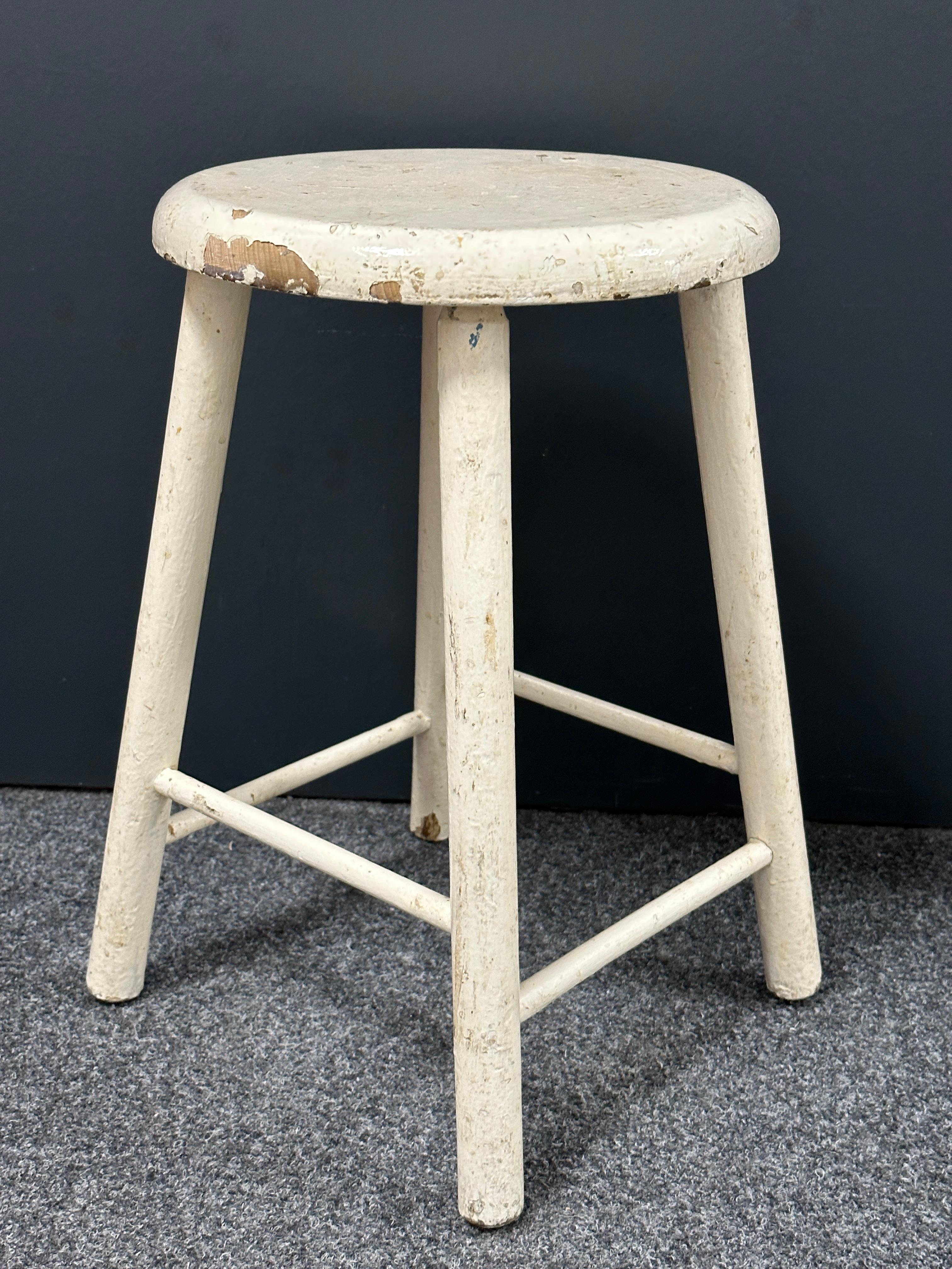 20th Century Wabi Sabi 4 Leg Stool, Germany circa 1930s or Older For Sale 3