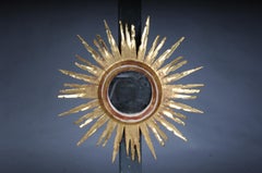 20th Century Wall Mirror/Sunburst Mirror, Gilded. Sunburst/Starburst Mirror