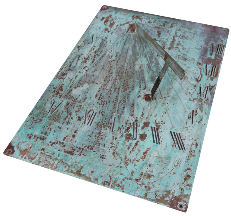 20th Century WallMounted Copper Sundial at 1stDibs wall mounted sundial