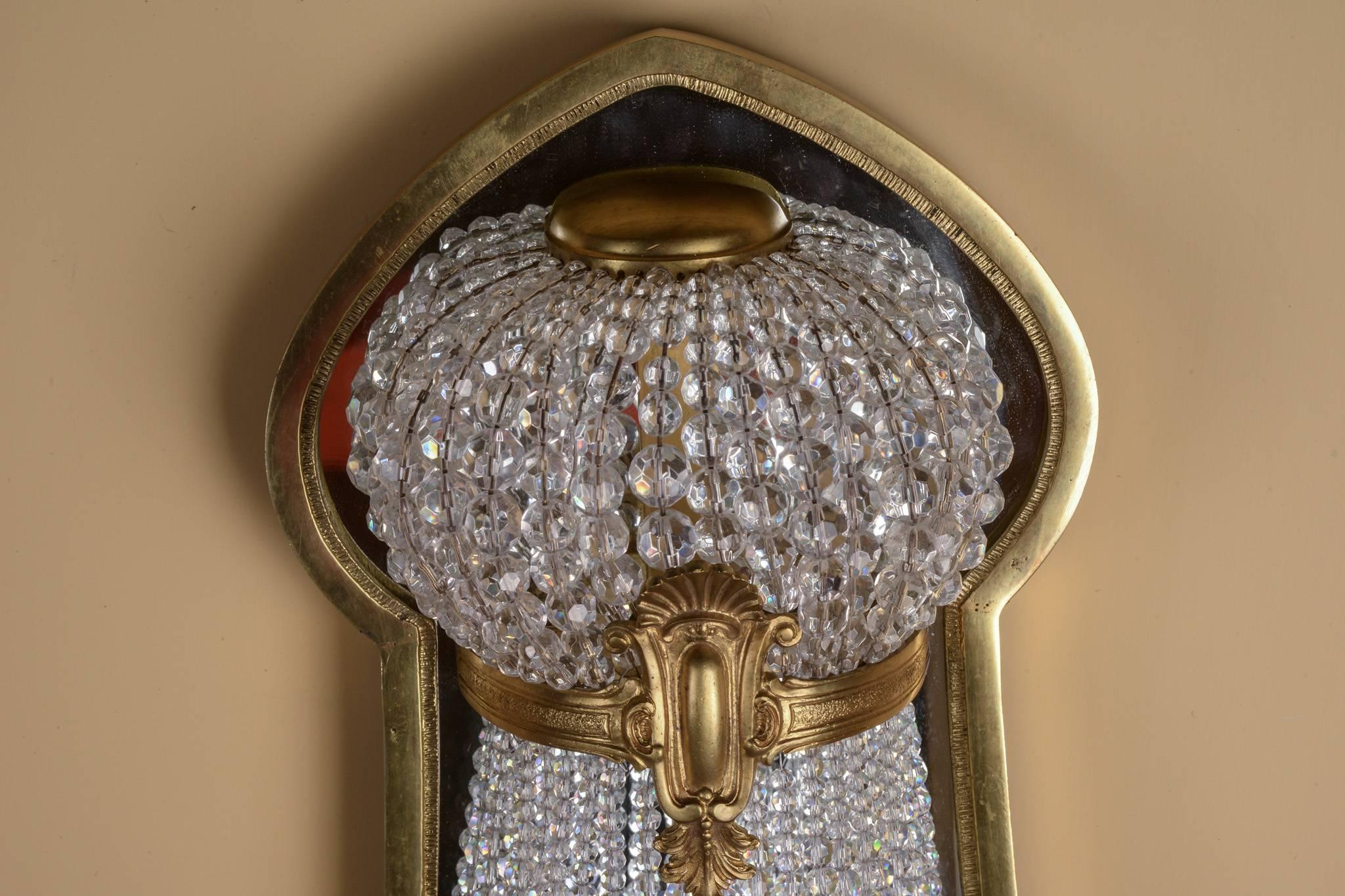 French 20th Century Wall Sconce in the Louis Seize Style For Sale