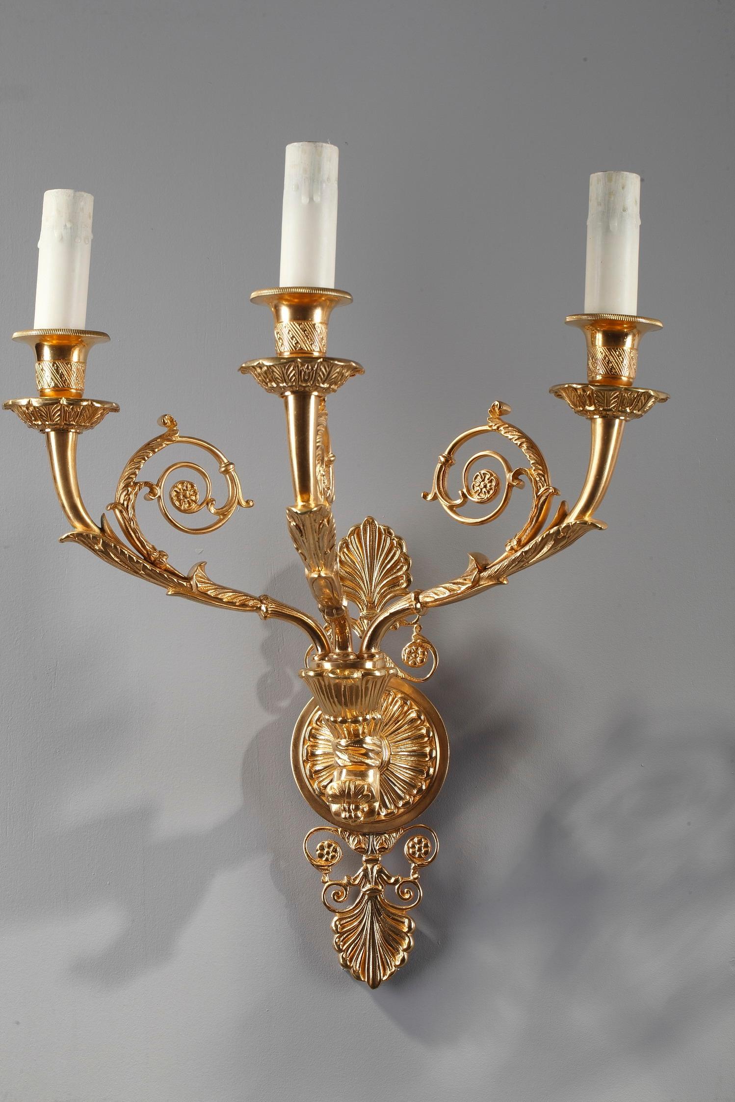 20th Century Wall Sconces in Charles X Style For Sale 7