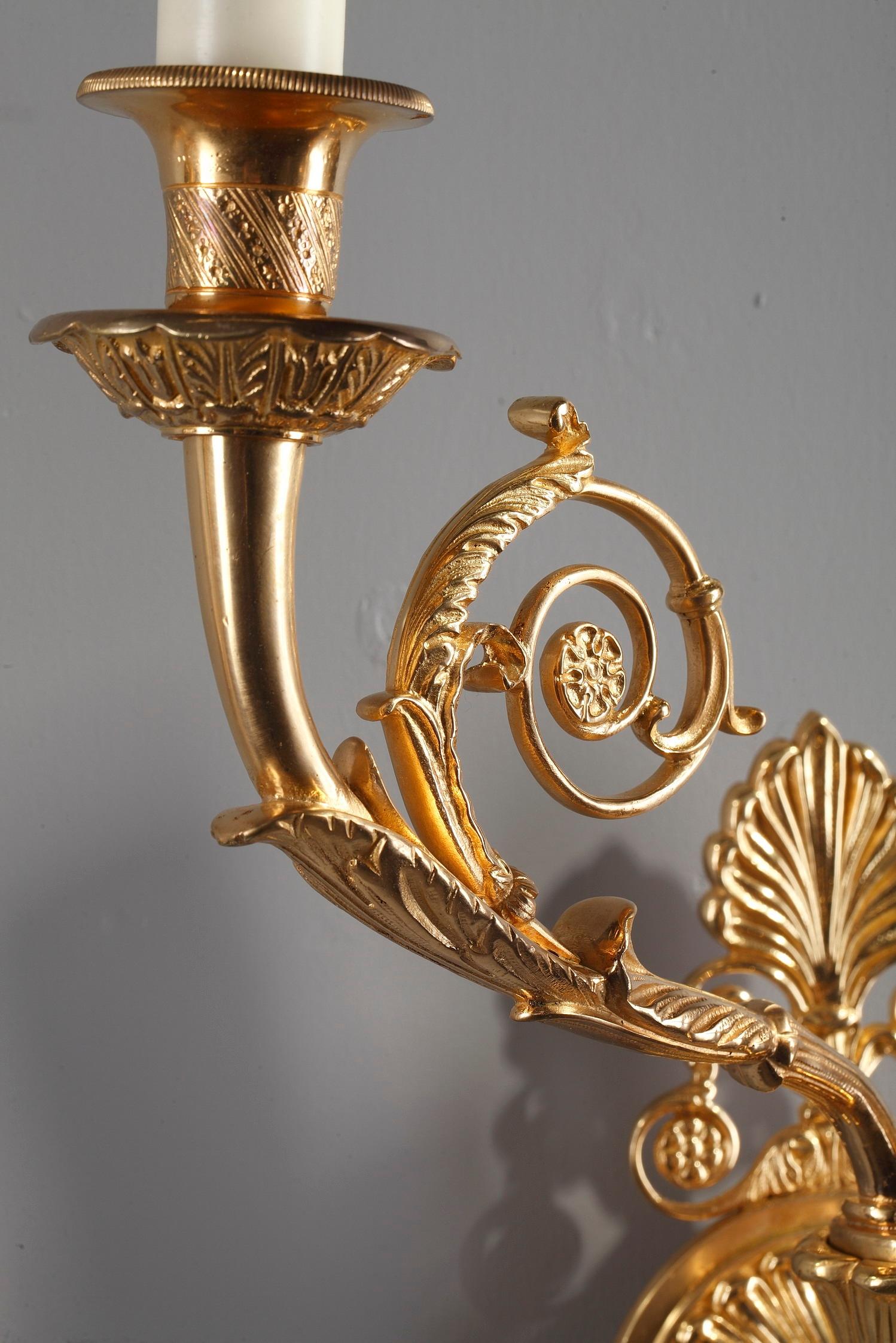 20th Century Wall Sconces in Charles X Style In Good Condition For Sale In Paris, FR