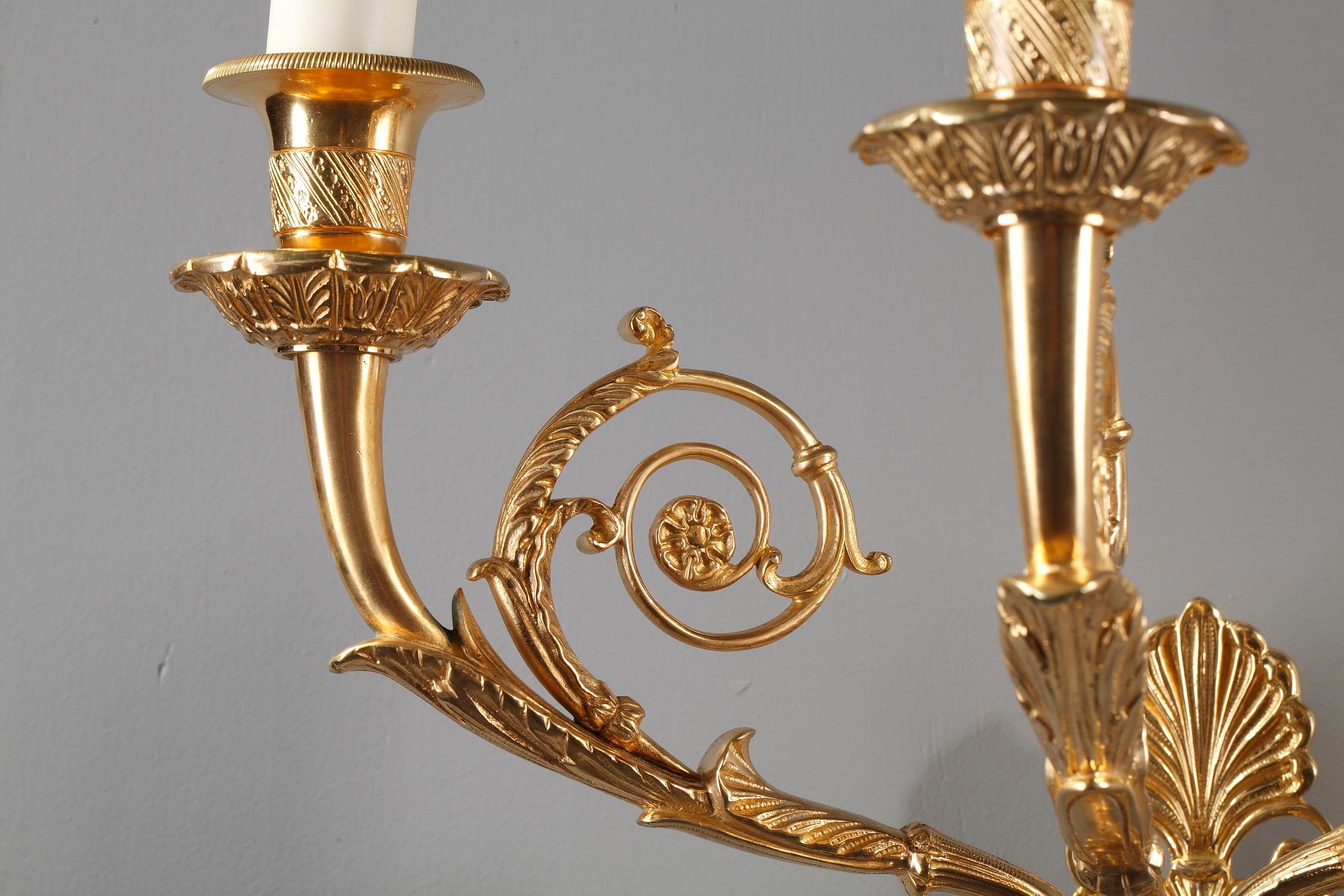 20th Century Wall Sconces in Charles X Style For Sale 1