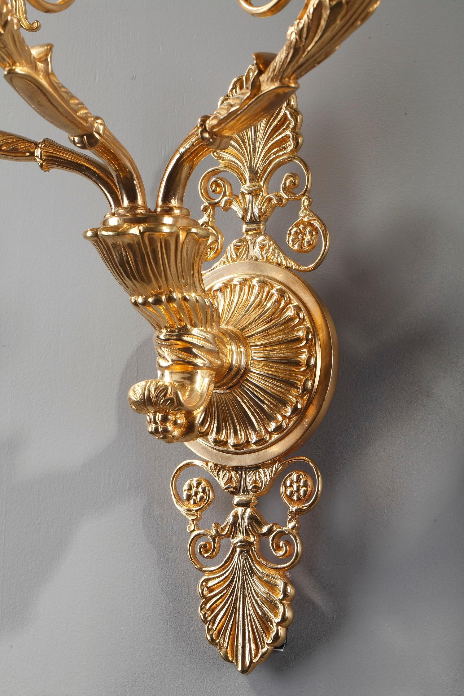 20th Century Wall Sconces in Charles X Style For Sale 3