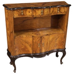 20th Century Walnut and Ebonized Wood Venetian Sideboard, 1960