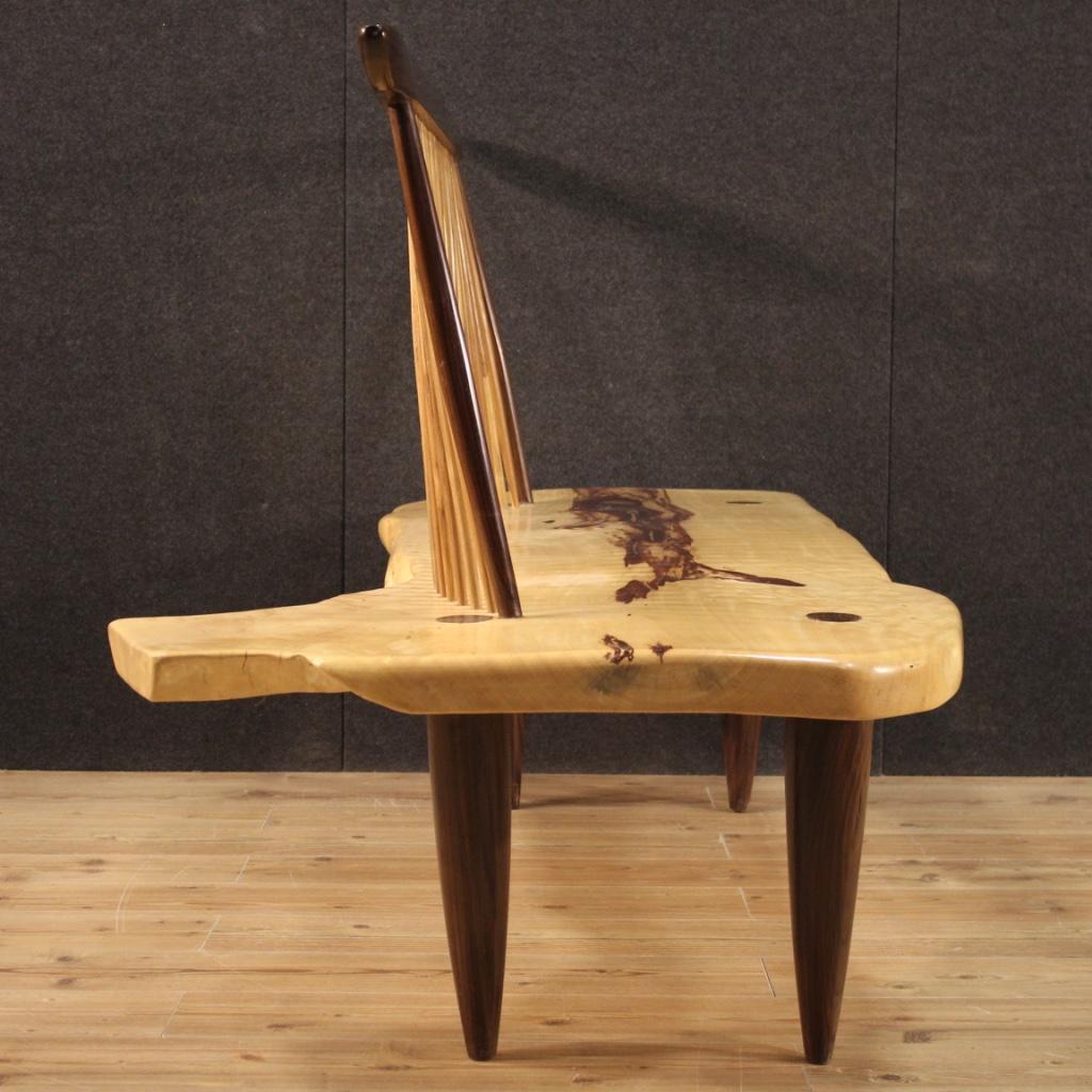 canapé américain du 20e siècle en noyer et bois exotique George Nakashima Design, 1980 en vente 2