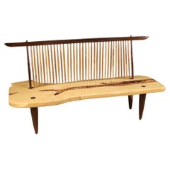 20th Century Walnut and Exotic Wood American George Nakashima Design Sofa, 1980