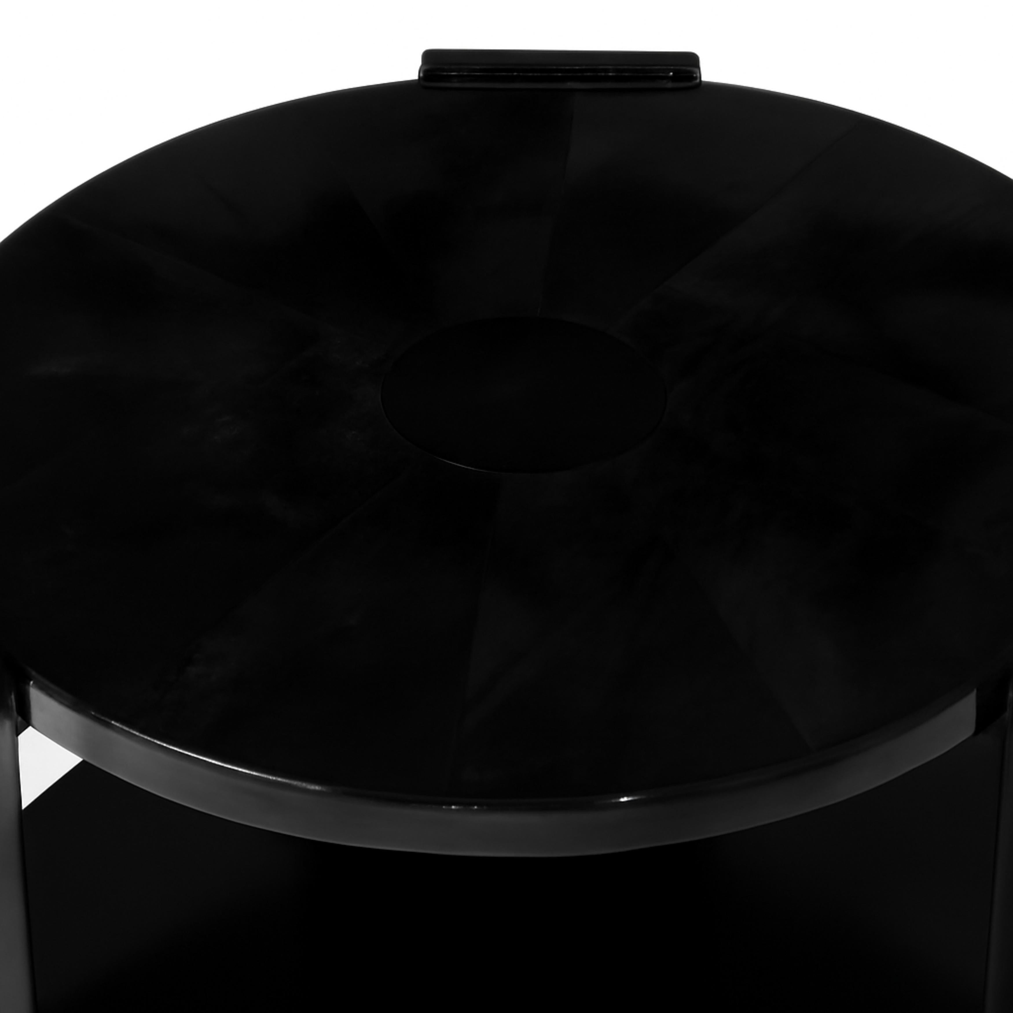 20th Century Walnut Black Lacquer Art Deco Center Table For Sale 3