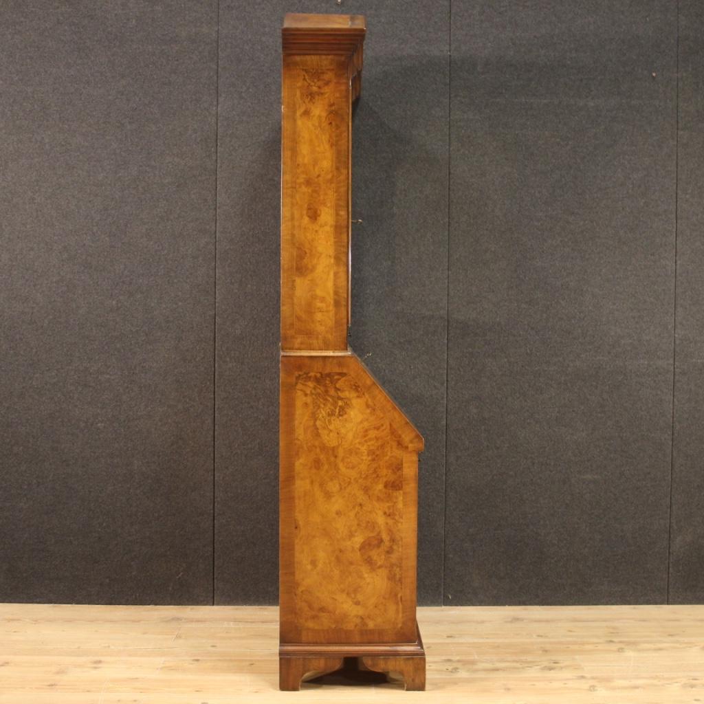20th Century Walnut, Burl, Beech, Mahogany Wood English Double Body Trumeau 1960 in vendita 5