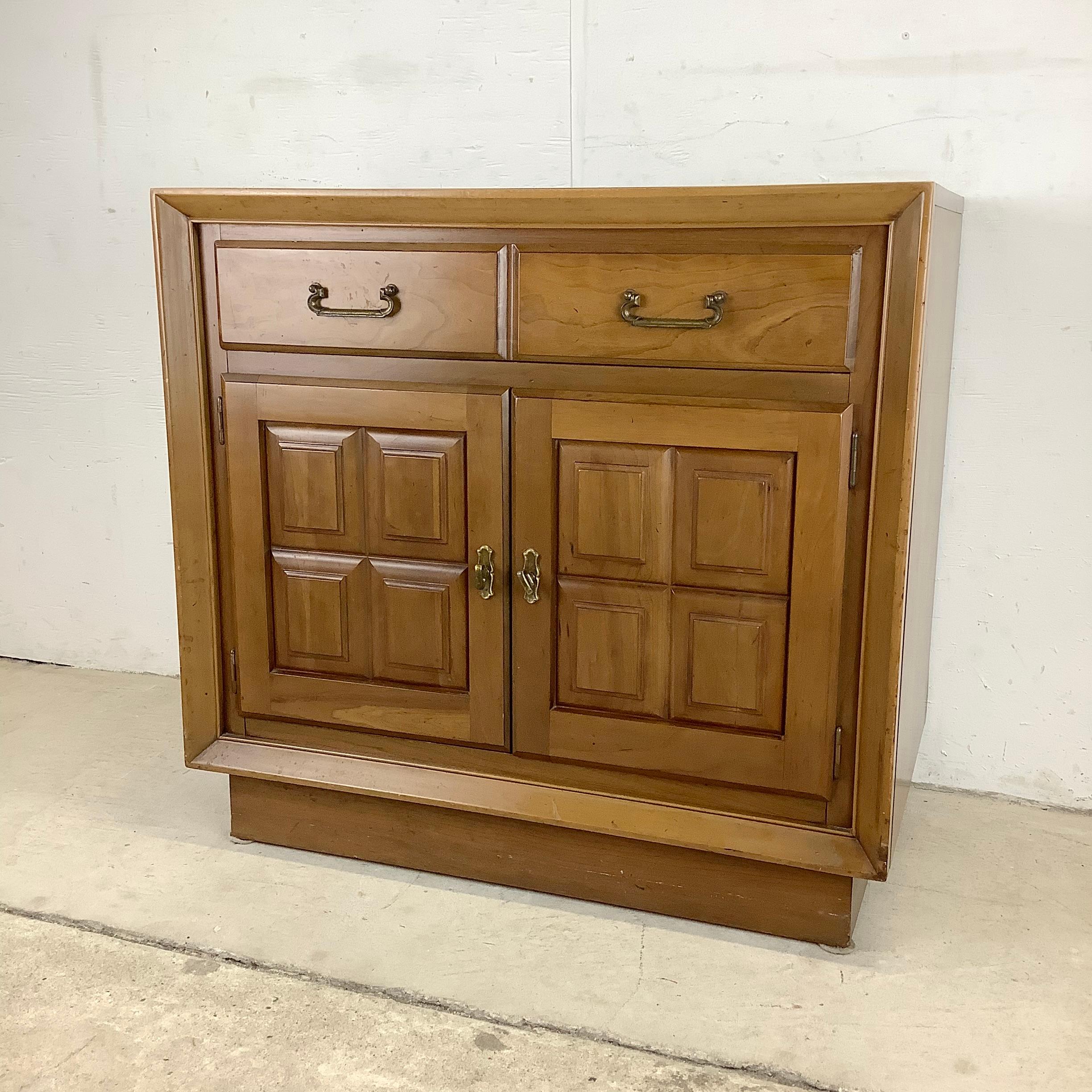 Minimalist 20th Century Walnut Storage Cabinet For Sale