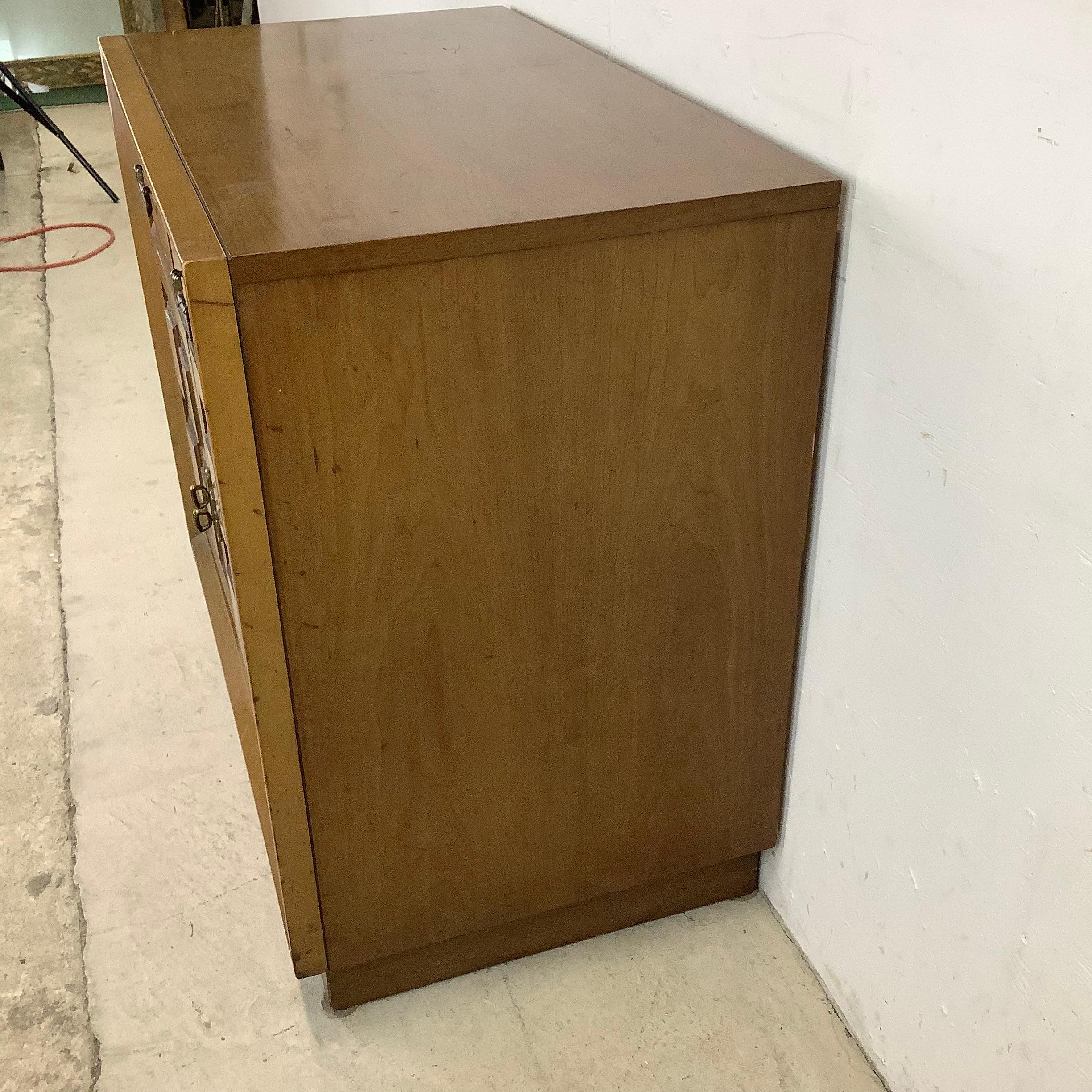 20th Century Walnut Storage Cabinet In Good Condition For Sale In Trenton, NJ