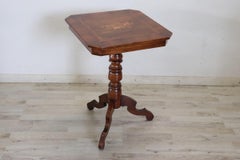 20th Century Walnut Tripod Table or Pedestal Table