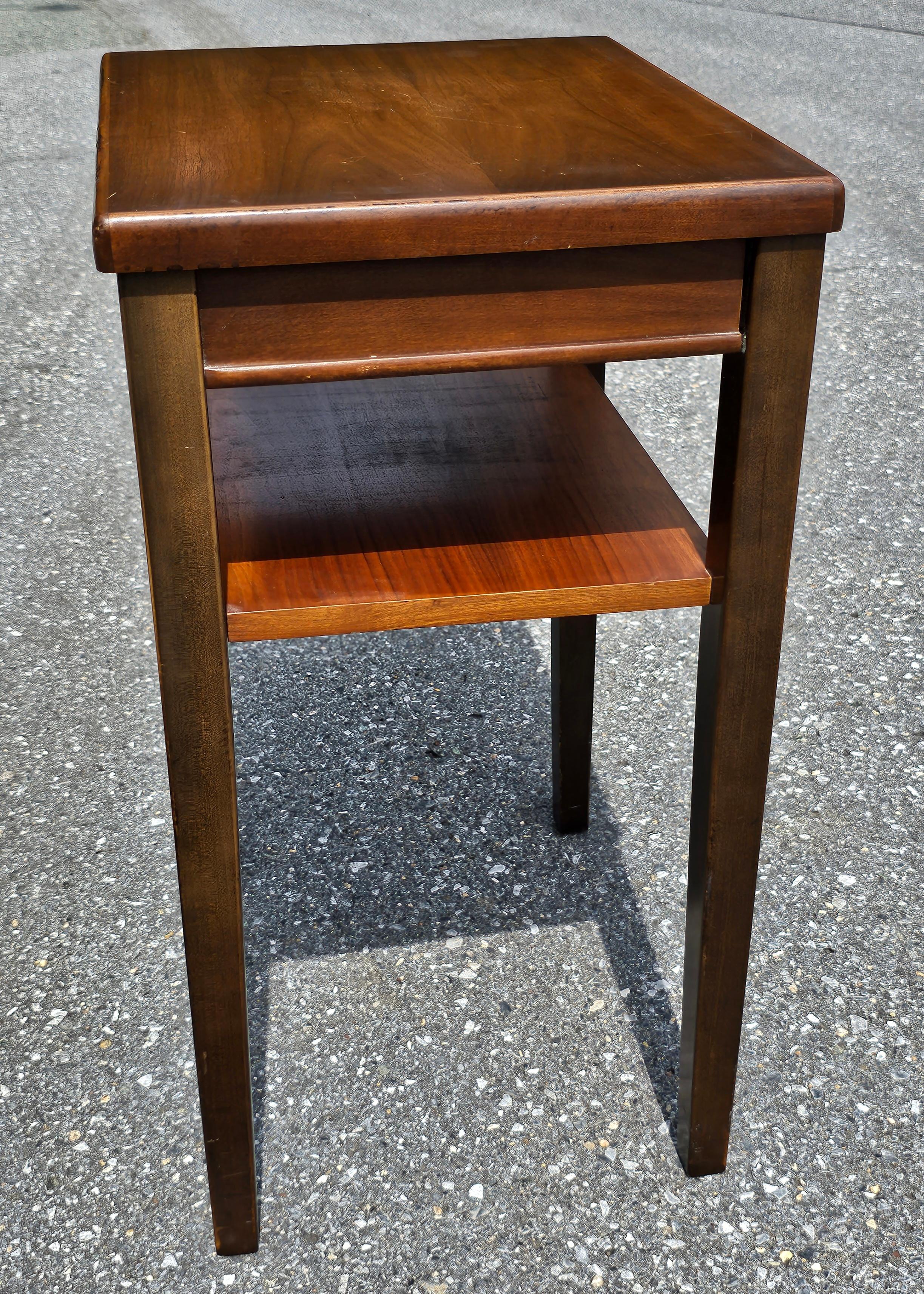 vintage two tier side table