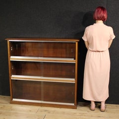 20th Century Walnut Wood Italian Design Bookcase, 1960