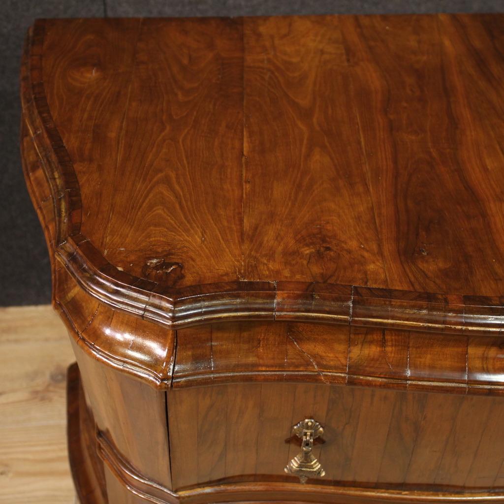 20th Century Walnut Wood Venetian Commode, 1930 For Sale 6
