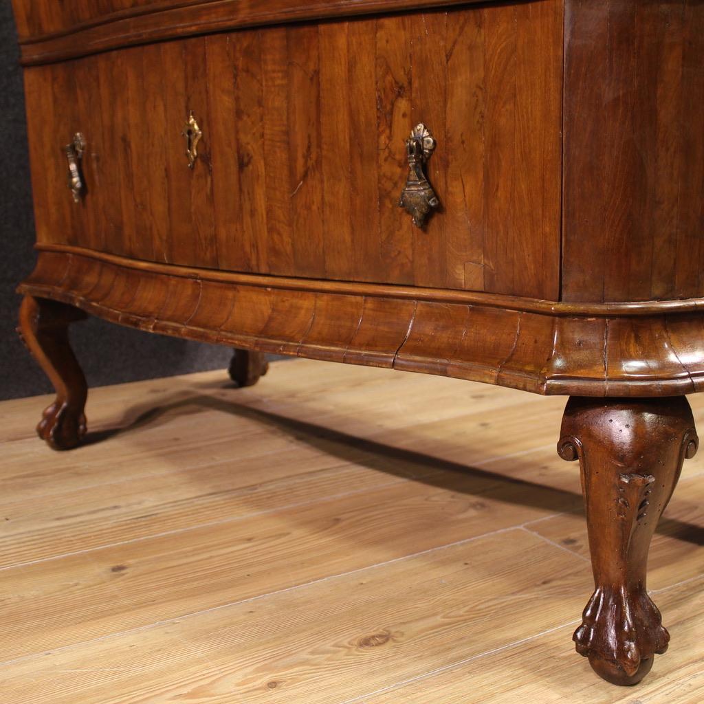 Mid-20th Century 20th Century Walnut Wood Venetian Commode, 1930 For Sale