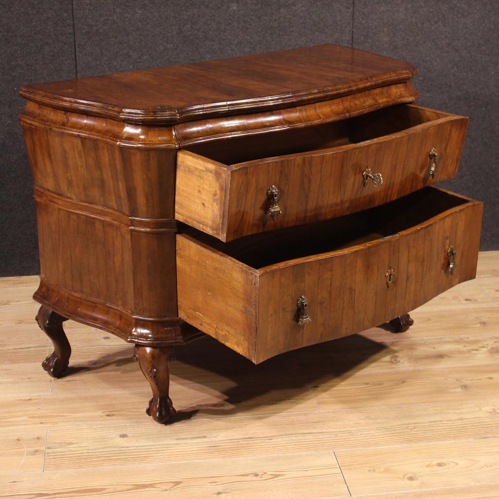 20th Century Walnut Wood Venetian Commode, 1930 For Sale 3