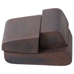 20th Century Watanabe Ryo Iron Sculpture in Three Part