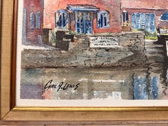 20th Century Water Color " The Old Granary Tea House " by Cyril Arthur Lewis