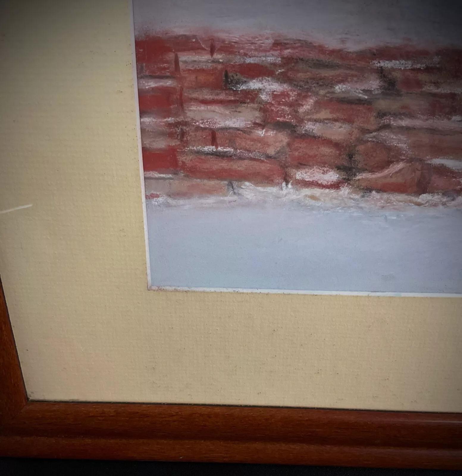 Dessin au pastel et à l'aquarelle du 20e siècle - Signé M. A&M - 2Y427 en vente 5