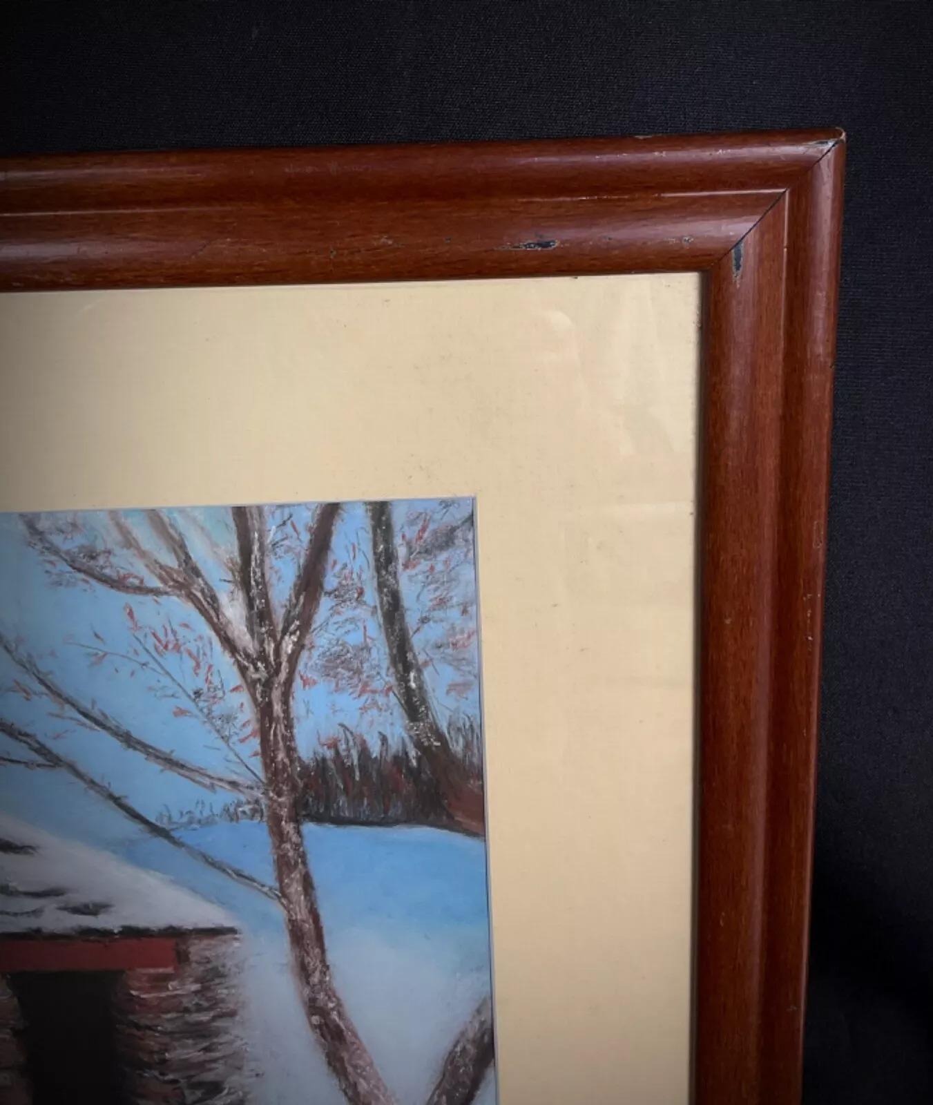 Dessin au pastel et à l'aquarelle du 20e siècle - Signé M. A&M - 2Y427 Bon état - En vente à Bordeaux, FR