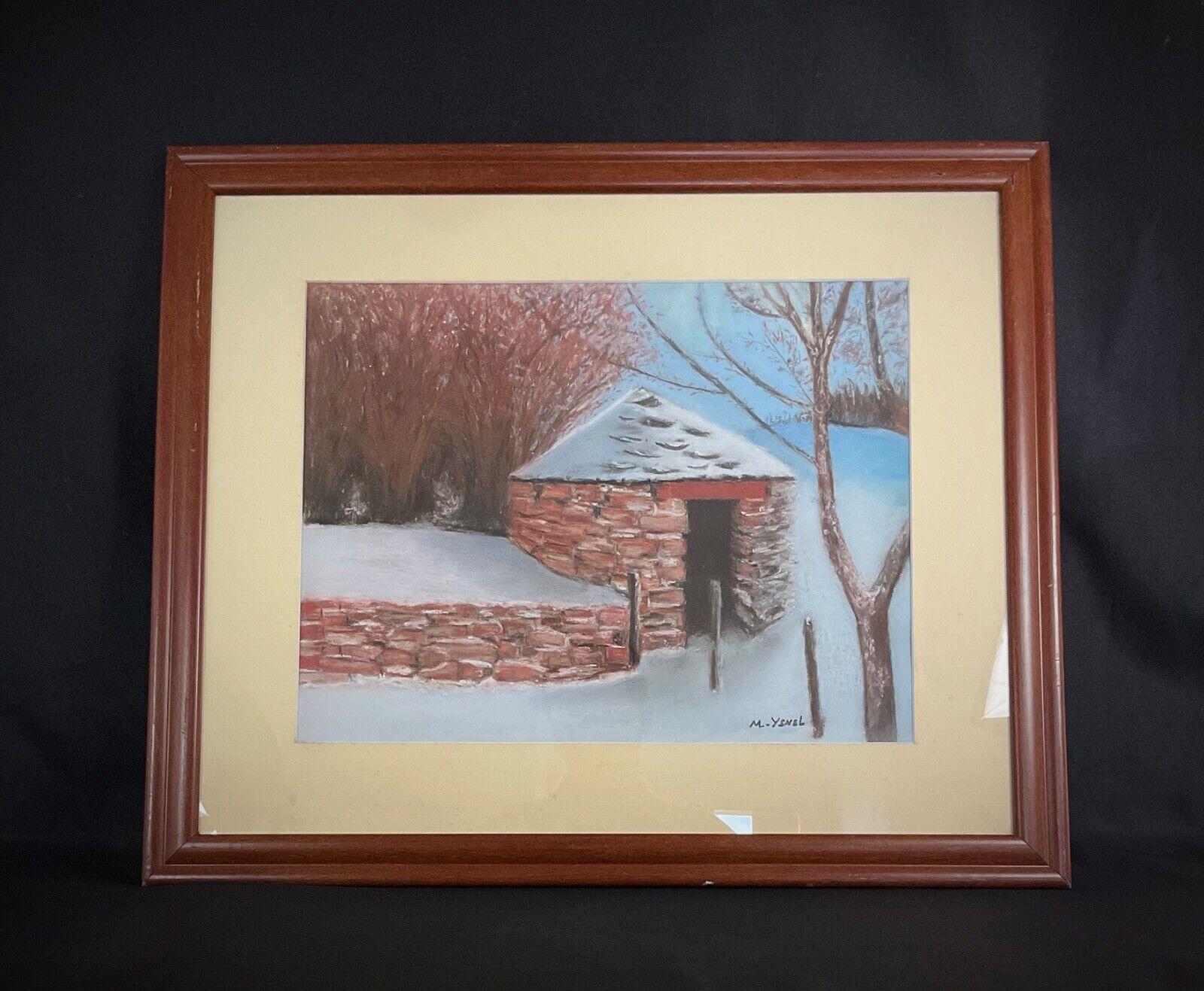 Dessin au pastel et à l'aquarelle du 20e siècle - Signé M. A&M - 2Y427 en vente 2