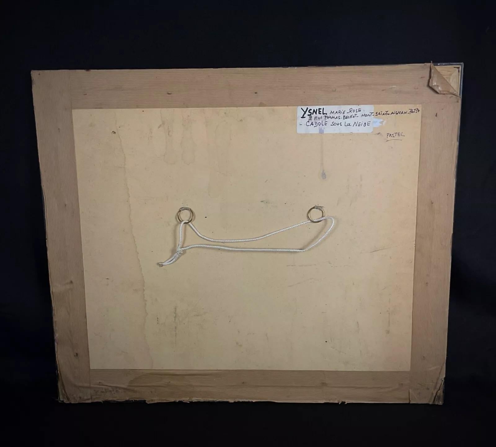 Dessin au pastel et à l'aquarelle du 20e siècle - Signé M. A&M - 2Y427 en vente 4