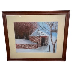 Dibujo en acuarela y pastel del siglo XX - Firmado M. Ysnel - 2Y427