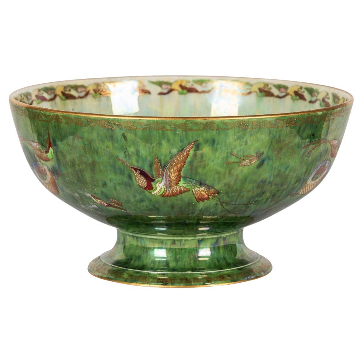 20th Century Wedgewood Lustre Hummingbird Bowl, Daisy Makeig-Jones, c.1920