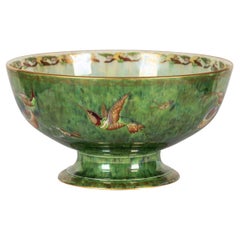 Vintage 20th Century Wedgewood Lustre Hummingbird Bowl, Daisy Makeig-Jones, c.1920