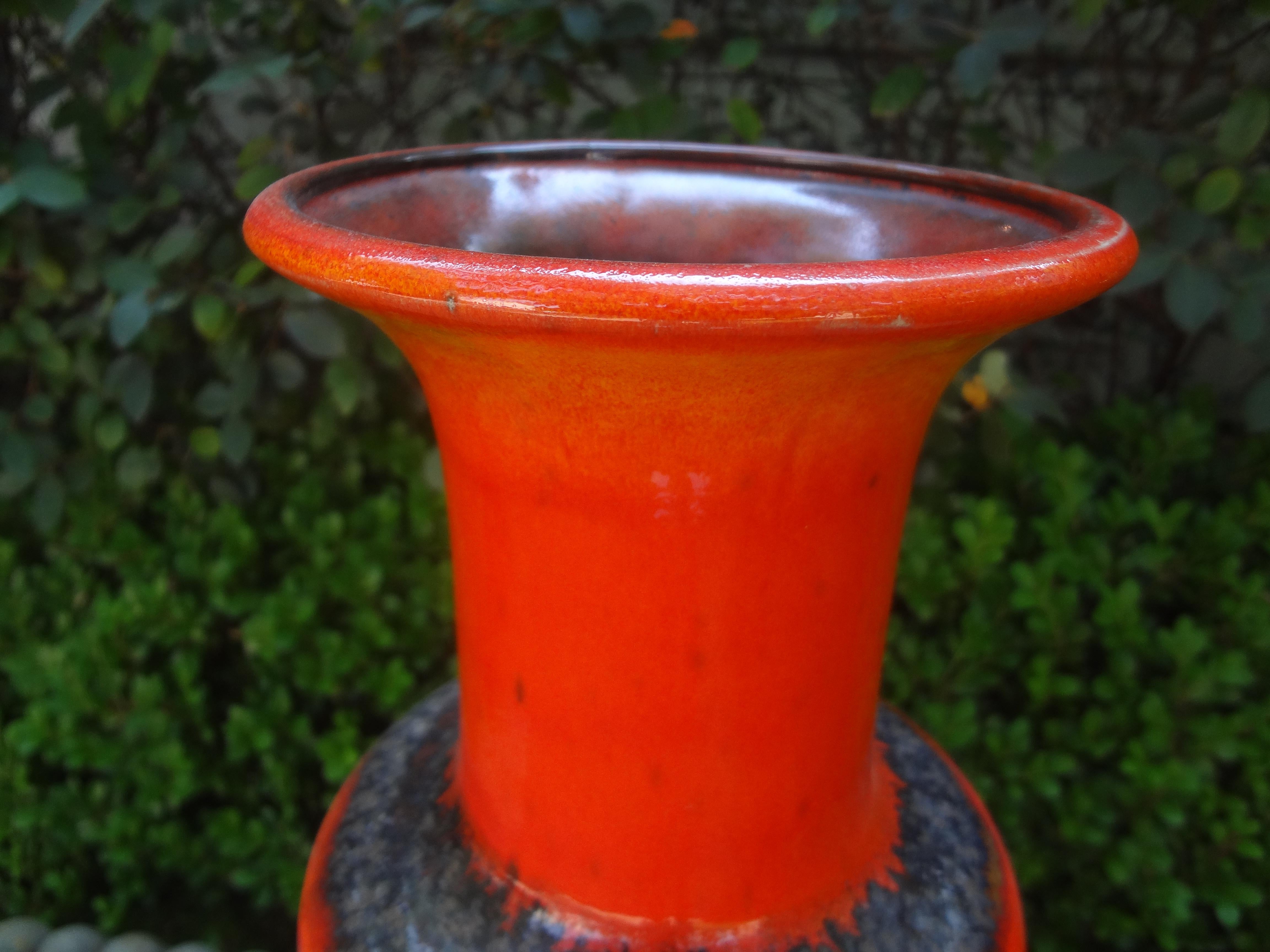 20th Century West German Glazed Pottery Vase For Sale 1
