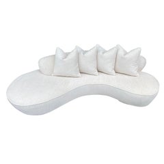 20th Century American Directional Sofa - Vintage Curved Settee by Vladimir Kagan